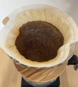 蒸らし直後の画像