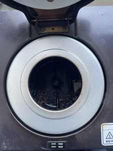 豆を投入する場所