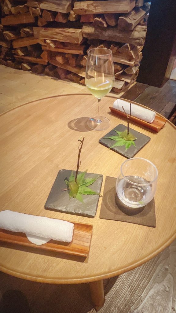 クロモジの羊羹とジントニック