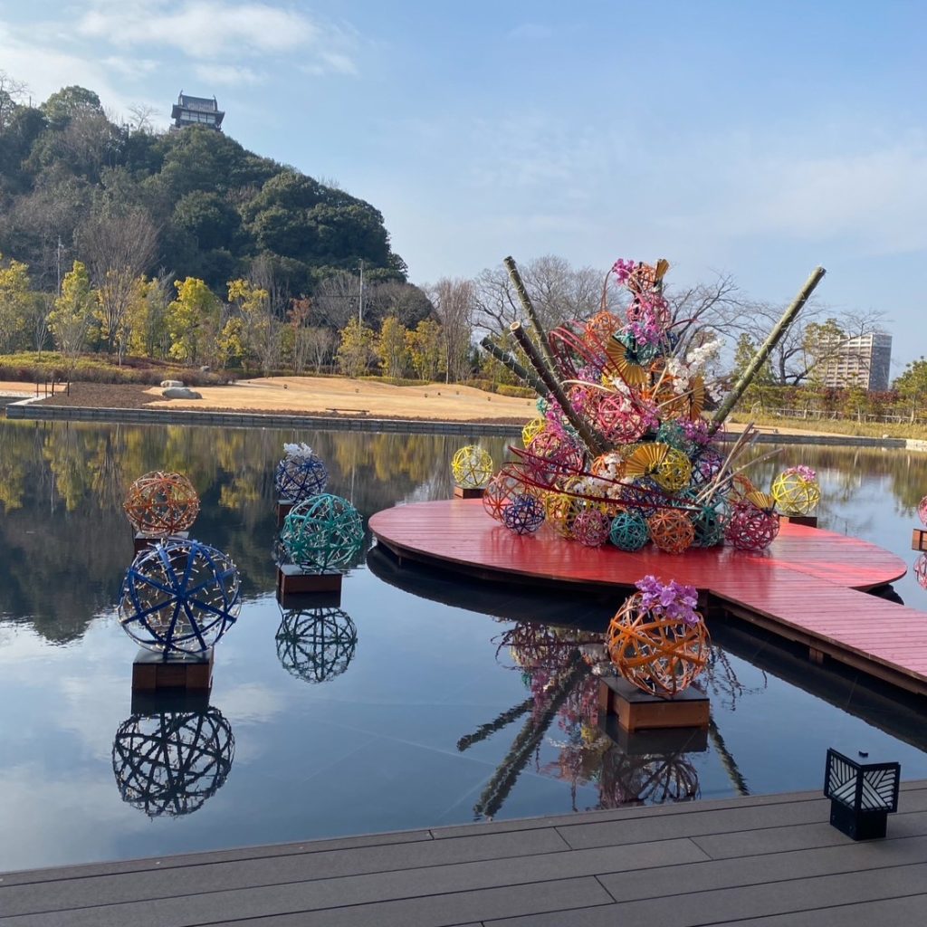 ホテルの庭園