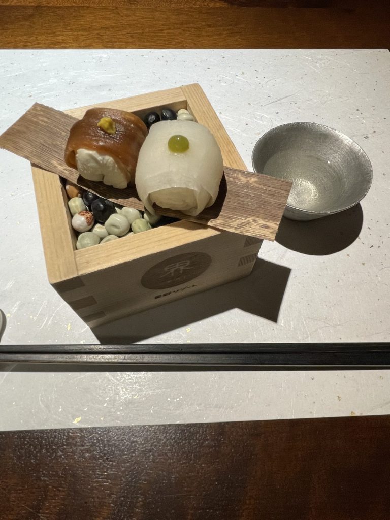 界川治かんぴょうを使った先付け