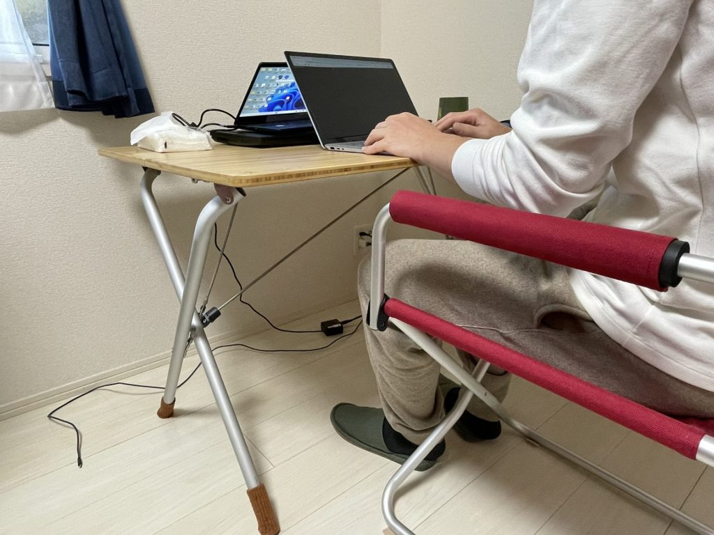 徹底レビュー】スノーピークのワンアクションテーブルを自宅で